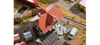 diorama F130438 - Auberge Hotel - Restaurant avec terrasse - Faller