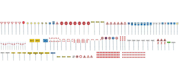 F272449 - Set panneaux de route - Faller