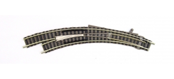 Aiguillage Fleischmann 22275 Courbe Droit - Commande Électrique - Échelle N (1:160)