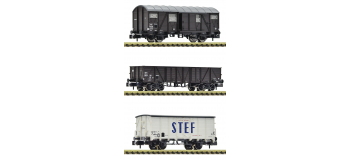 FL880904 - Coffret de 3 wagons marchandises SNCF - Fleischmann