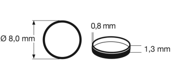 FL648009 - Bandages d'adhérence, HO, 8 mm, ep 1.3 mm - Fleischmann