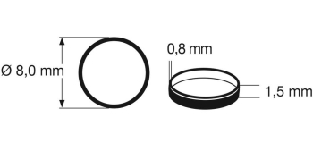 FL648011 - Bandages d'adhérence, HO, 8 mm, ep 1.5 mm - Fleischmann