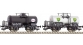 FL581107 Set 2 wagons citerne DSB