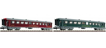Modélisme ferroviaire :  FLEISCHMANN FL813903 - Coffret de deux voitures voyageurs Swiss Classic BLS 