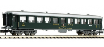 Modélisme ferroviaire : FLEISCHMANN FL813904 - Voiture voyageurs 2 ème classe CFF 