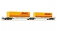 Modélisme ferroviaire : FLEISCHMANN FL 825332 - Set de 2 wagons porte containers DHL 