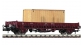 Modelisme ferroviaire : FLEISCHMANN FL825804 - Wagon porte-containers, SNCF