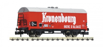 Train électrique : FLEISCHMANN FL832601 - Wagon couvert de transport de bière « Kronenbourg », SNCF - N