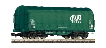 Train électrique : FLEISCHMANN FL837916 - Wagon à bâches coulissantes Shimmns SNCB Cargo
