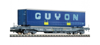 Modelisme ferroviaire : FLEISCHMANN FL845349 - Wagon porte-containers 