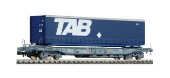 Modelisme ferroviaire :  FLEISCHMANN FL845350 - Wagon porte-containers 