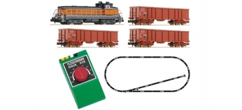 Modélisme ferroviaire : FLEISCHMANN FL931603 - Coffret de départ analogique : Locomotive diesel série BB 63000 avec train de marchandises SNCF 