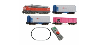 Modélisme ferroviaire : FLEISCHMANN FL931889 - Coffret Coffret de départ digital, Locomotive diesel BR 218 avec train de marchandises DB AG Ep.VI 