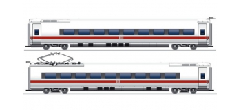 Modélisme ferroviaire : FLEISCHMANN FL448201 - Set 2 voitures ICE3 Br407 DB 