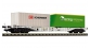 Modélisme ferroviaire : FLEISCHMANN F524105 - Wagon porte container NSB 