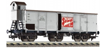 Modélisme ferroviaire : FLEISCHMANN FL538006 - Wagon 3 essieux Stiegl OBB