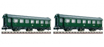 Modélisme ferroviaire : FLEISCHMANN FL809907 - Set 2 voitures 3 essieux DB N 