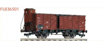 Train électrique : FLEISCHMANN FL836501 - Wagon couvert G10 avec Guérite SNCF