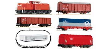 Train électrique : FLEISCHMANN FL931484 - Coffret débutant « BR 204 avec train de marchandises de la DB AG » avec z21 Zoom 