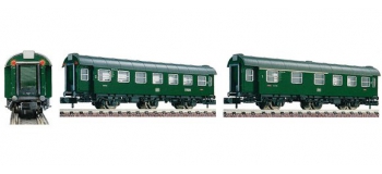 Modélisme ferroviaire : FLEISCHMANN FL809607 - Set 2 voitures 3 essieux DB N 