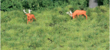 HE1880 - Herbe structurée sol de prairie vert clair, 190 x 300 mm - Heki