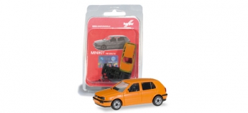 Modélisme ferroviaire : Herpa 012355-006 - VW Golf III orange