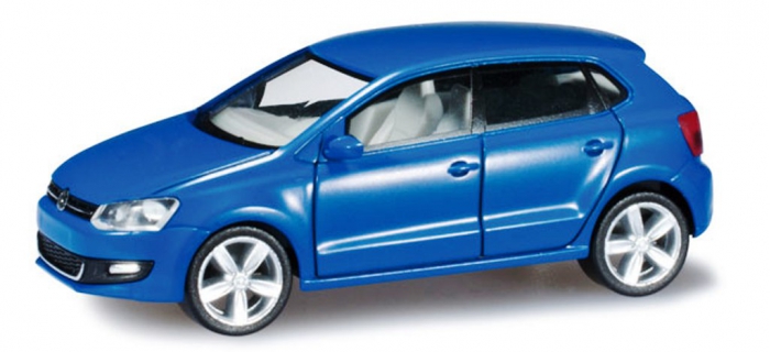 Volkswagen Polo 4 portes bleu - HER024211-002 - Herpa - Véhicules