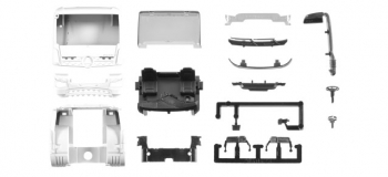 Modélisme ferroviaire : Herpa 084208 : Mercedes-Benz M Arocs avec cabine