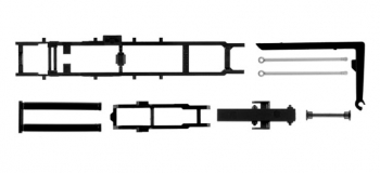 Modélisme ferroviaire : HERPA 084314 : cinématique roll-off pour tous les châssis de camion 