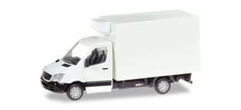 HER013062 - Minikit Camion réfrigéré Mercedes-Benz Sprinter, blanc - Herpa