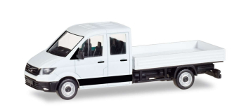 HER013215 - MiniKit Camion plateau MAN TGE, blanc - Herpa