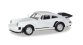 HER013307 - MiniKit Porsche 911 Turbo, white - Herpa