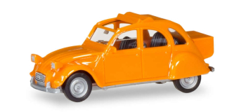 HER027632-004 - Citroen 2 CV mit Queue, orange - Herpa