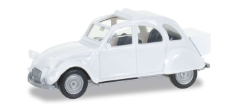 HER027632-003 - Citroen 2 CV mit Queue, pearl white - Herpa