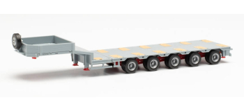 HER076388-010 - Remorque 5 essieux, gris clair - Herpa