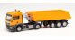 HER314589 - Camion semi-remorque benne MAN TGS TM Schmitz, municipal orange - Herpa