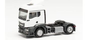 HER314596 - Tracteur de camion MAN TGS TM sans deflecteur de vent, blanc - Herpa