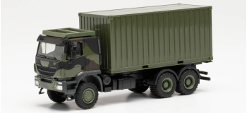 HER746793 - Camion militaire Iveco Trakker 6x6 avec container 20 pieds 