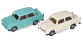 HER013901 - MiniKit Trabant 601 Limousine, Lot de 2 - Herpa