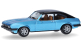 HER430807-002 - Ford Capri II avec toit vinyl, bleu miami metallisée - Herpa