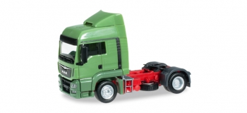 Train électrique :  HERPA HER302388-002 - MAN TGS LX Euro 6 tracteur rigide, vert réséda