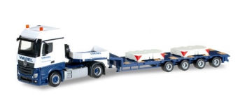 MODELISME FERROVIAIRE : HERPA HER304641 - Mercedes-Benz Actros BigSpace demi surbaissé semi-remorque