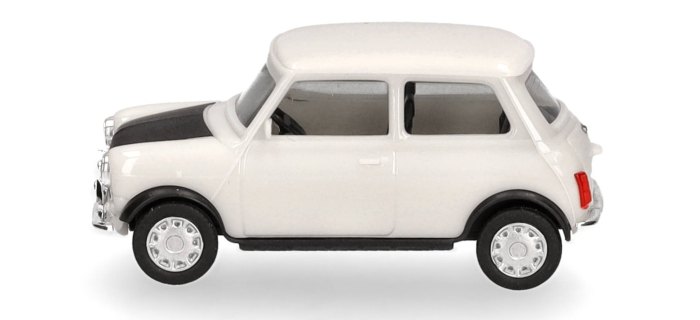 HER421140-002 - Mini Cooper Mayfair (volant à droite), vieux blanc anglais - Herpa