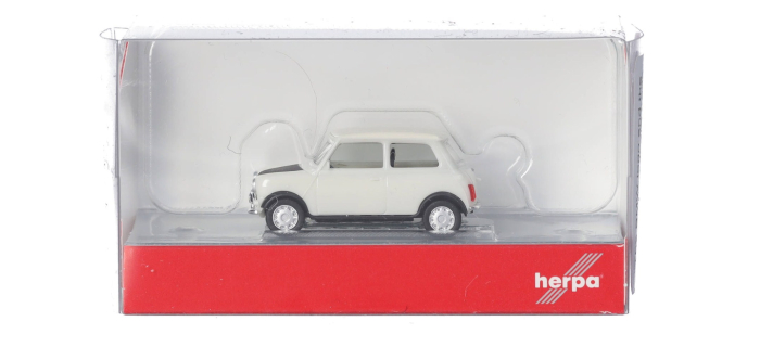 HER421140-002 - Mini Cooper Mayfair (volant à droite), vieux blanc anglais - Herpa
