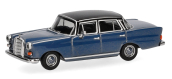 HER430739-004 - Mercedes Benz 200 bleu/noir avec aileron arrière - Herpa