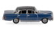 HER430739-004 - Mercedes Benz 200 bleu/noir avec aileron arrière - Herpa