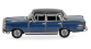 HER430739-004 - Mercedes Benz 200 bleu/noir avec aileron arrière - Herpa
