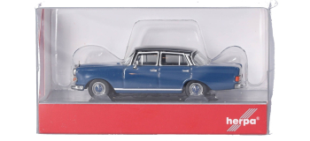 HER430739-004 - Mercedes Benz 200 bleu/noir avec aileron arrière - Herpa
