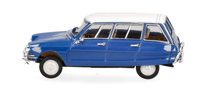 HER038959-002 - Citroën AMI 6 Break, bleu gentiane, toit blanc - Herpa