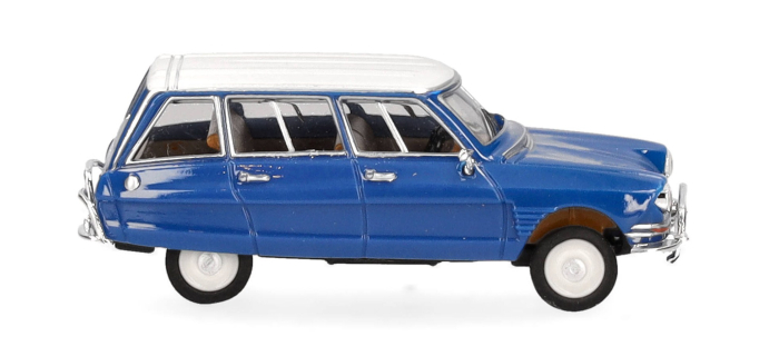 HER038959-002 - Citroën AMI 6 Break, bleu gentiane, toit blanc - Herpa